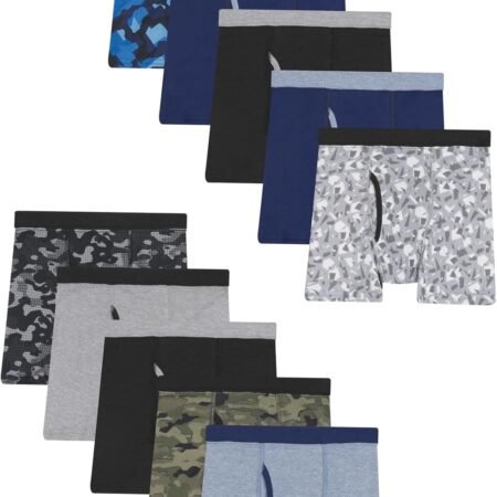 boys  Boys' and Toddler Underwear, Comfort Flex Wb Boxer Briefs, 10-pack