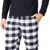 Men’s Holiday Pajama Set – Soft Winter Long Sleeve Top & Fleece Pants