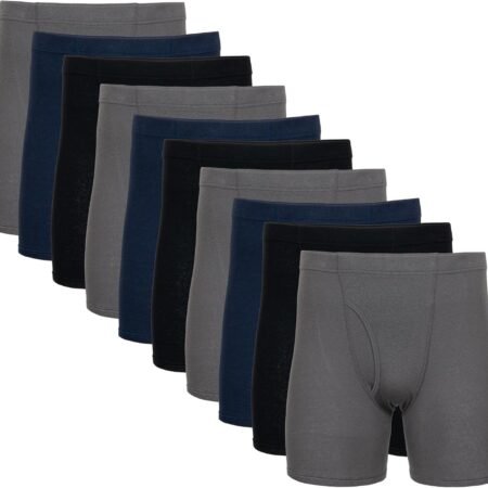 Men's Underwear Covered Waistband Boxer Briefs, Multipack
