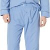 Men's Woven Plain-Weave Pajama Set