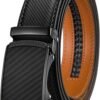 Men's Belt,Slide Ratchet Belt For Gift Men Dress Pant Shirt Oxfords,Trim To Fit
