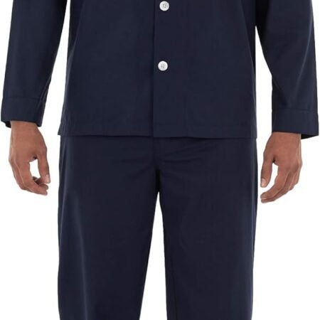 mens Long Sleeve Broadcloth Pajama Set