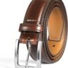 Men's Genuine Leather Dress Belts, Handmade Classic Every Day Leather Jeans Belt for Men Work Business Casual