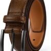 Men's Genuine Leather Dress Belts, Handmade Classic Every Day Leather Jeans Belt for Men Work Business Casual