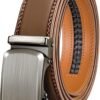 Men's Belt,Slide Ratchet Belt For Gift Men Dress Pant Shirt Oxfords,Trim To Fit
