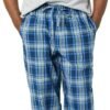 Men's Cotton Poplin Pant with Cotton Jersey T-Shirt Pajama Set