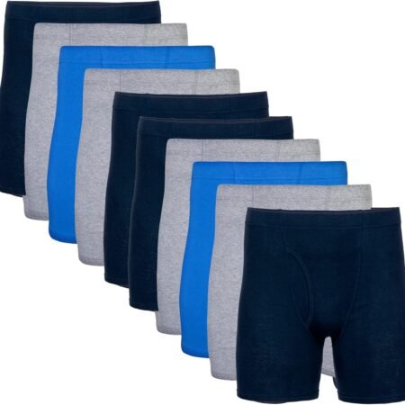 Men's Underwear Covered Waistband Boxer Briefs, Multipack