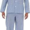 mens Long Sleeve Broadcloth Pajama Set