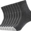 Men's Athletic Ankle Socks 3/8 Pairs Thick Cushion Running Socks for Men&Women Cotton Socks 6-9/9-12/12-15