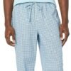 Men's Cotton Poplin Pant with Cotton Jersey T-Shirt Pajama Set